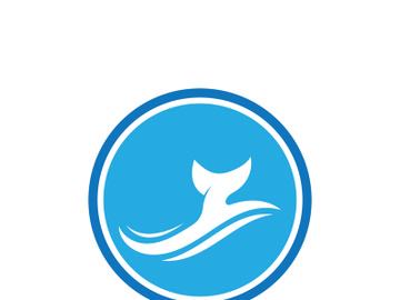 Ocean water wave wave logo design. preview picture