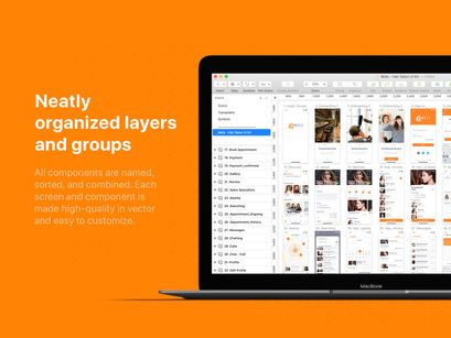 Bella - Hair Salon UI Kit for Sketch