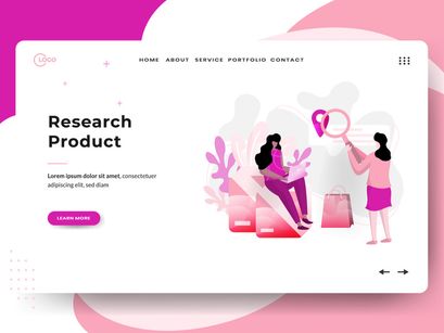 Business Online sets Illustration