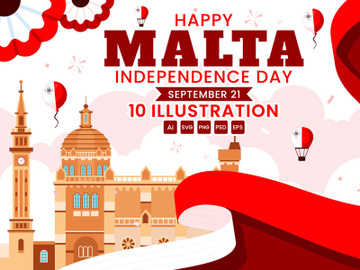 10 Independence Day of Malta Illustration preview picture