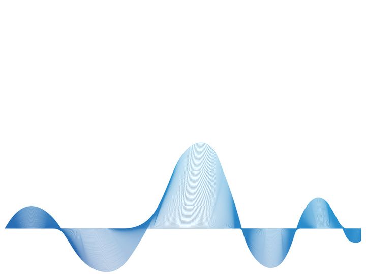 Sound waves vector illustration design template