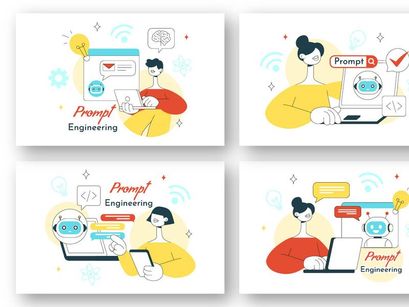 10 Prompt Engineering Illustration