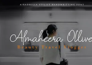 Airadhilla - Stylist Handwritting Font