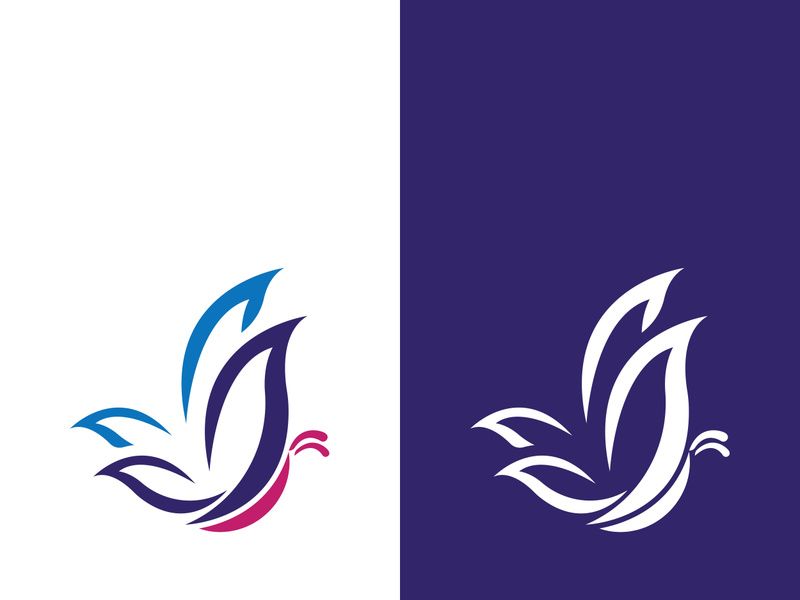 Beauty butterfly vector icon design