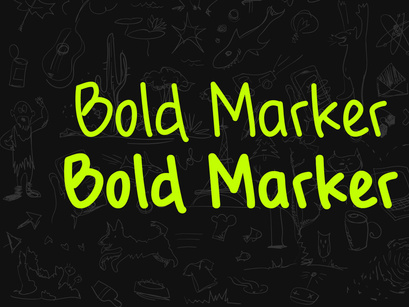 Bold Marker | Natural & Bold Display