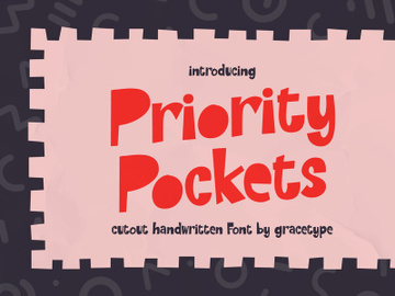 Priority Pocket | Cutout Handwritten preview picture