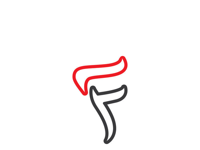 F Letter vector icon illustration design