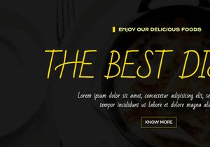 Jtheme-Food Simple Modern Bootstrap Landing Page Template