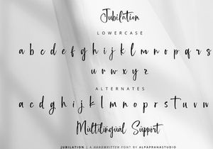 Jubilation - Handwritten Font