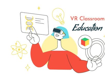 10 VR Classroom Education Illustration