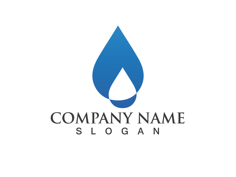 Water drop Logo Template vector