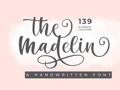 The Madelin - Handwritten Script Font