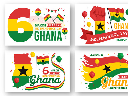 13 Ghana Independence Day Illustration