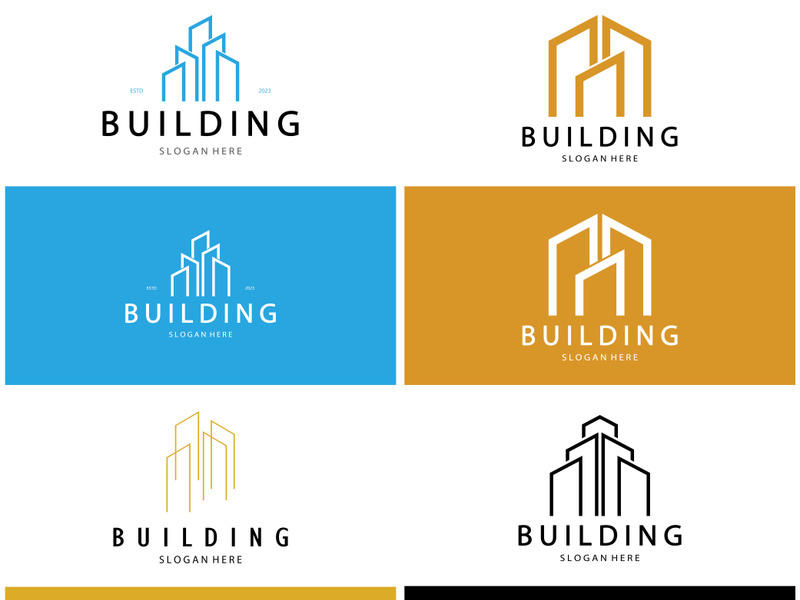 Building logo vector illustration design,Real Estate logo template, Logo symbol icon