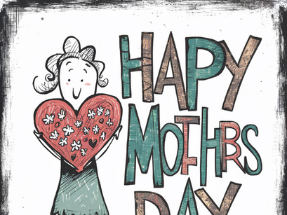 Happy Mother Day Vector Illustration