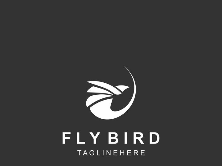 Abstract Flying Bird logo design template Wing illustration