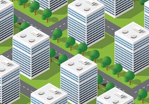 Seamless urban plan pattern map