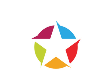 Star Logo Template icon illustration design preview picture