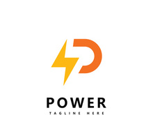 Letter P  power logo icon vector design