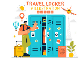 9 Travel Locker System Illustration preview picture