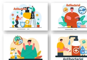 9 Antibacterial Vector Illustration