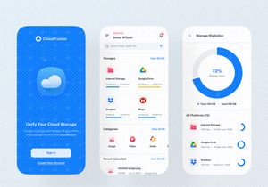 Combined Cloud Storage Managing Apps Design