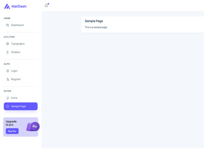 MatDash Free VueJs Admin Dashboard Template