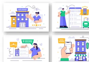 13 Hotel Reviews Illustration