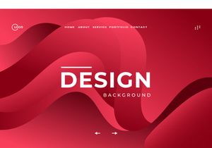 Red Gradient Abstract Background Colorful Waves