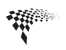 Race flag design illustration