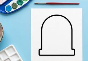 Minimalist Halloween candy bucket icon isolated on white. Simple trick-or-treat bag vector illustration for festive designs.