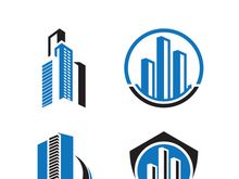 Building logo vector and symbol icon illustration design