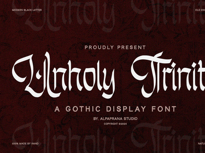 Unholy Trinity - Gothic Display