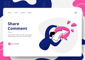 Social Media set Illustration