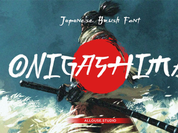 ONIGASHIMA - A Japanese Brush Font preview picture
