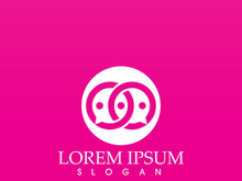 Bubble chat logo vector image