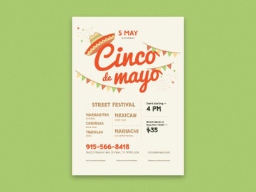 Cinco De Mayo Poster Template preview picture