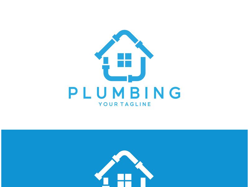 Plumbing logo vector design template. water pipe logo design.Leaking water logotype,Design Concept, Creative Symbol, Icon