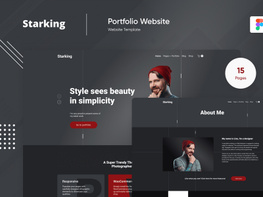Starking 3 Creative Portfolio And Agency Template Figma Photoshop preview picture