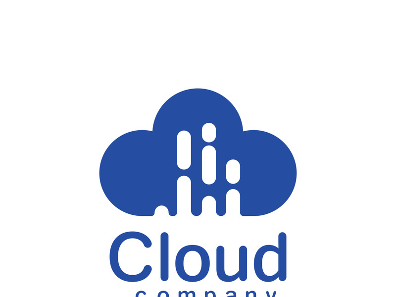 Cloud logo vector icon illustration