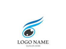 Branding identity corporate eye care vector logo design