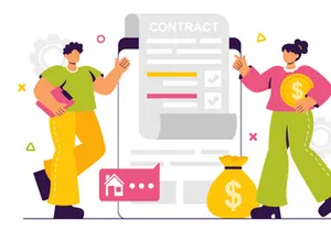 10 Digital Smart Contract Illustration