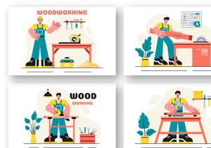 12 Woodworking Illustration
