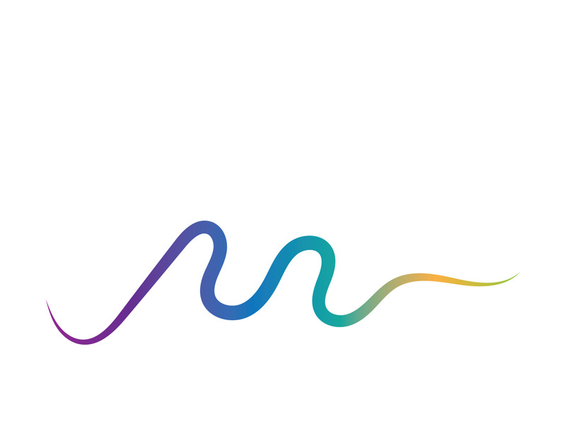 Sound waves vector illustration design template