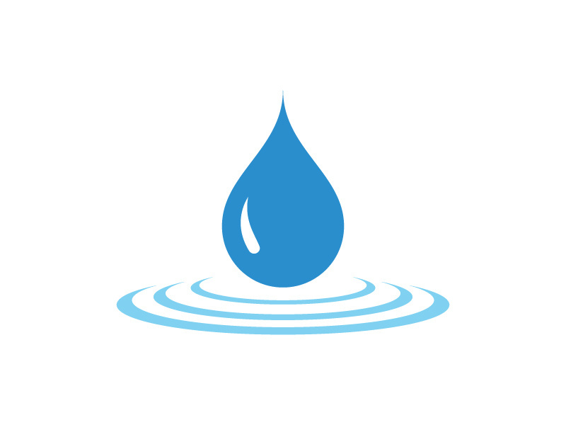 Water drop Logo illustration