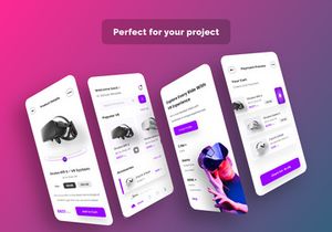 VR Store Mobile App UI Kits