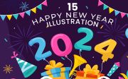 15 Happy New Year 2024 Illustration