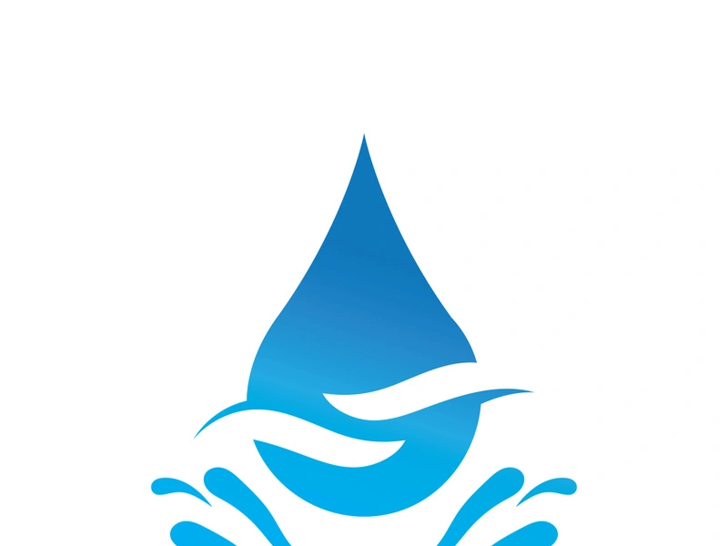 Water drop logo icon illustration template design