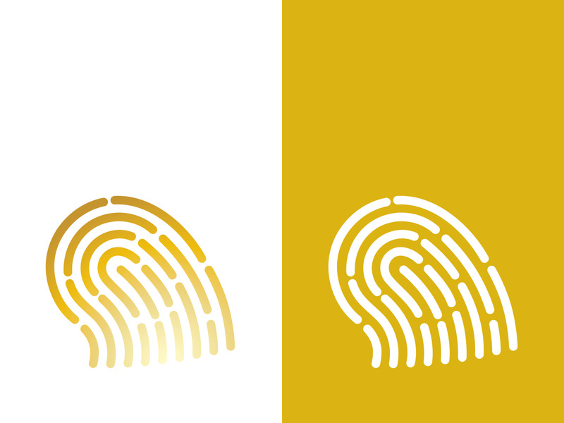 Fingerprint logo vector illustration icon template design