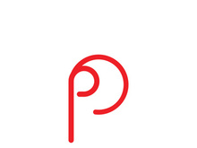 P logo vector template image